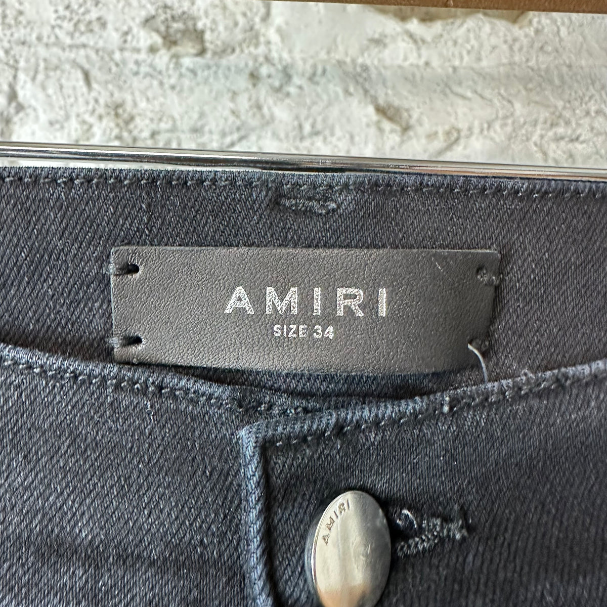 Amiri MA Drip Black Denim Jeans Sz 34