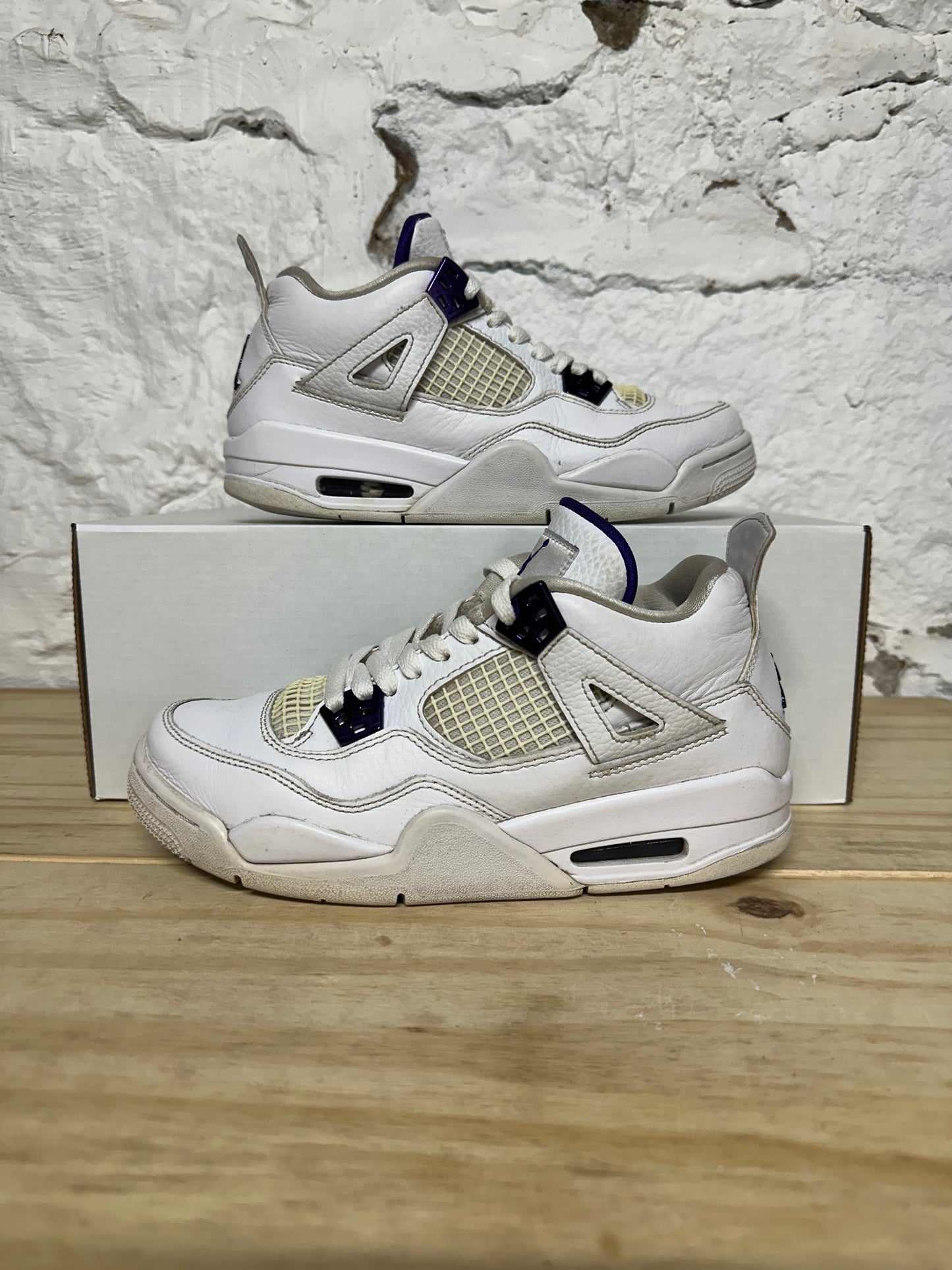Air Jordan 4 Metallic Purple Sz 6Y