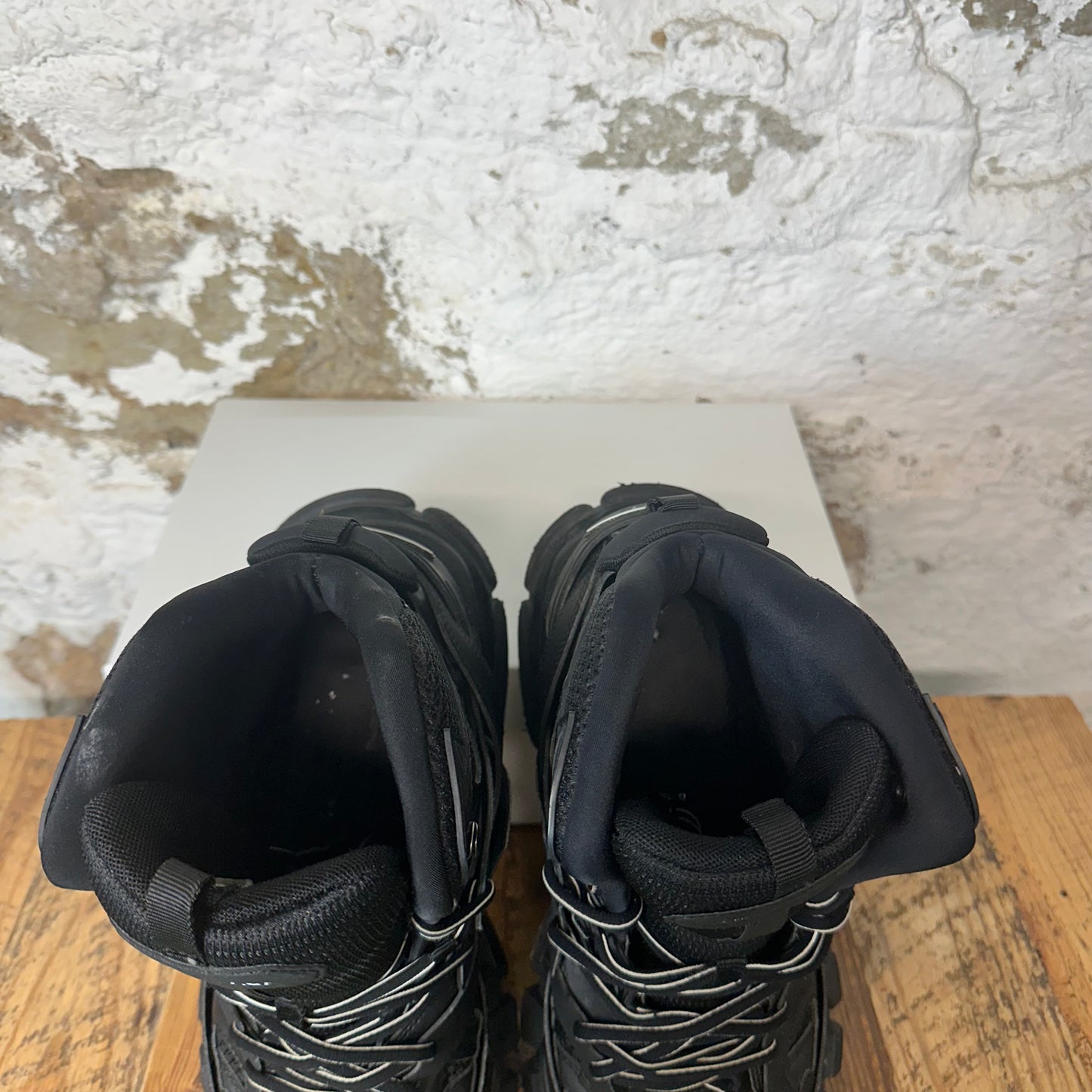 Balenciaga High Track Runner Triple Black Sneaker Sz 9 (42) No Box