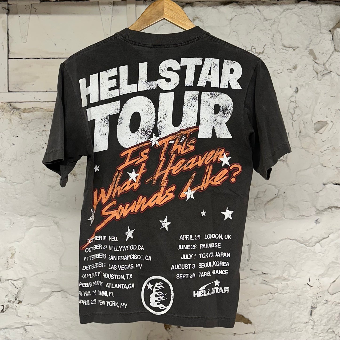 Hellstar Path To Paradise Grey T-Shirt Sz XS