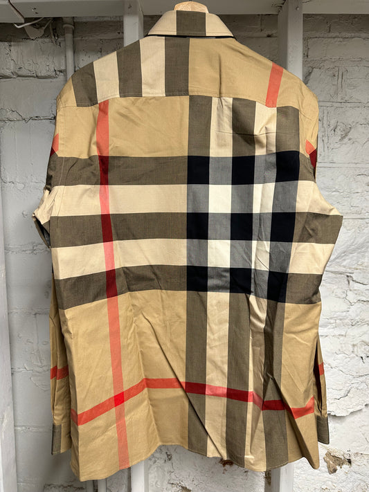 Burberry Plaid Longsleeve Button Up Sz L