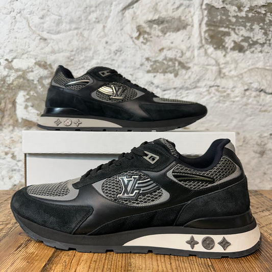 Louis Vuitton Black Silver Runaway Sneaker Sz 11.5 (10LV)