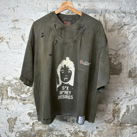 Bottega Desires Sex Sells T-shirt Grey Sz XL