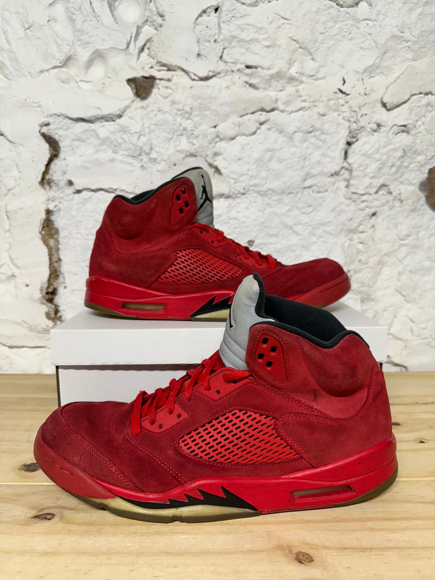 Air Jordan 5 Red Suede Sz 14