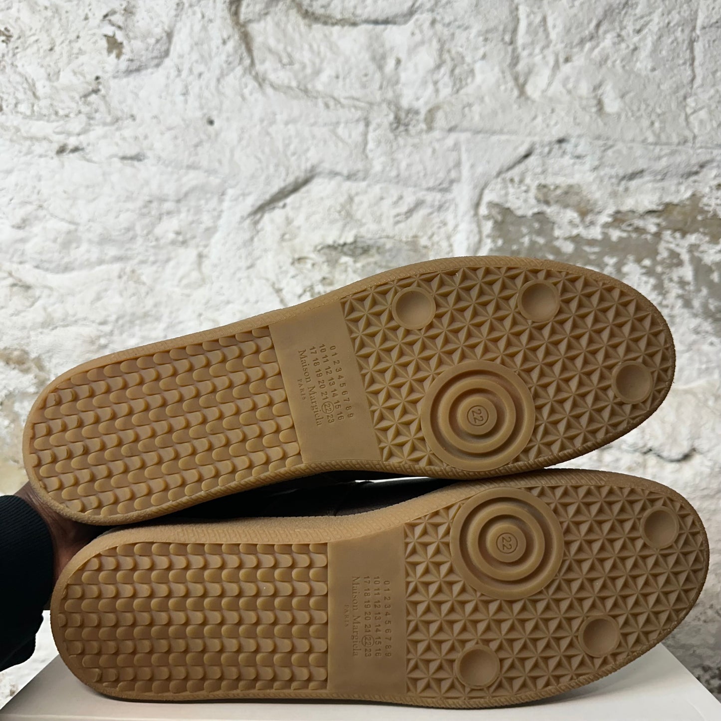 Maison Margiela Replica Brown Leather Suede Sz 15 (48) No Box