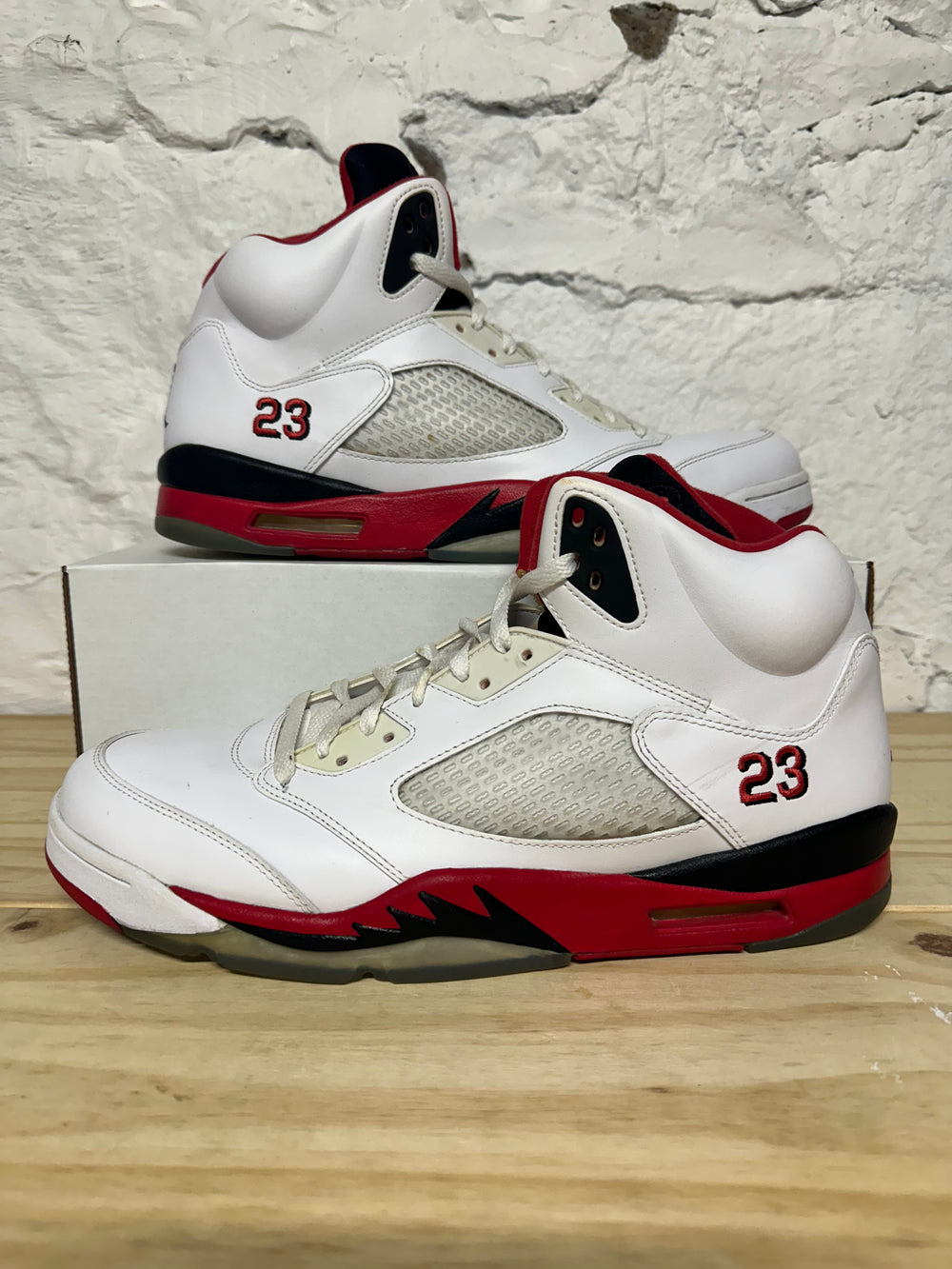 Air Jordan 5 Fire Red Black Tongue (2013) Sz 13