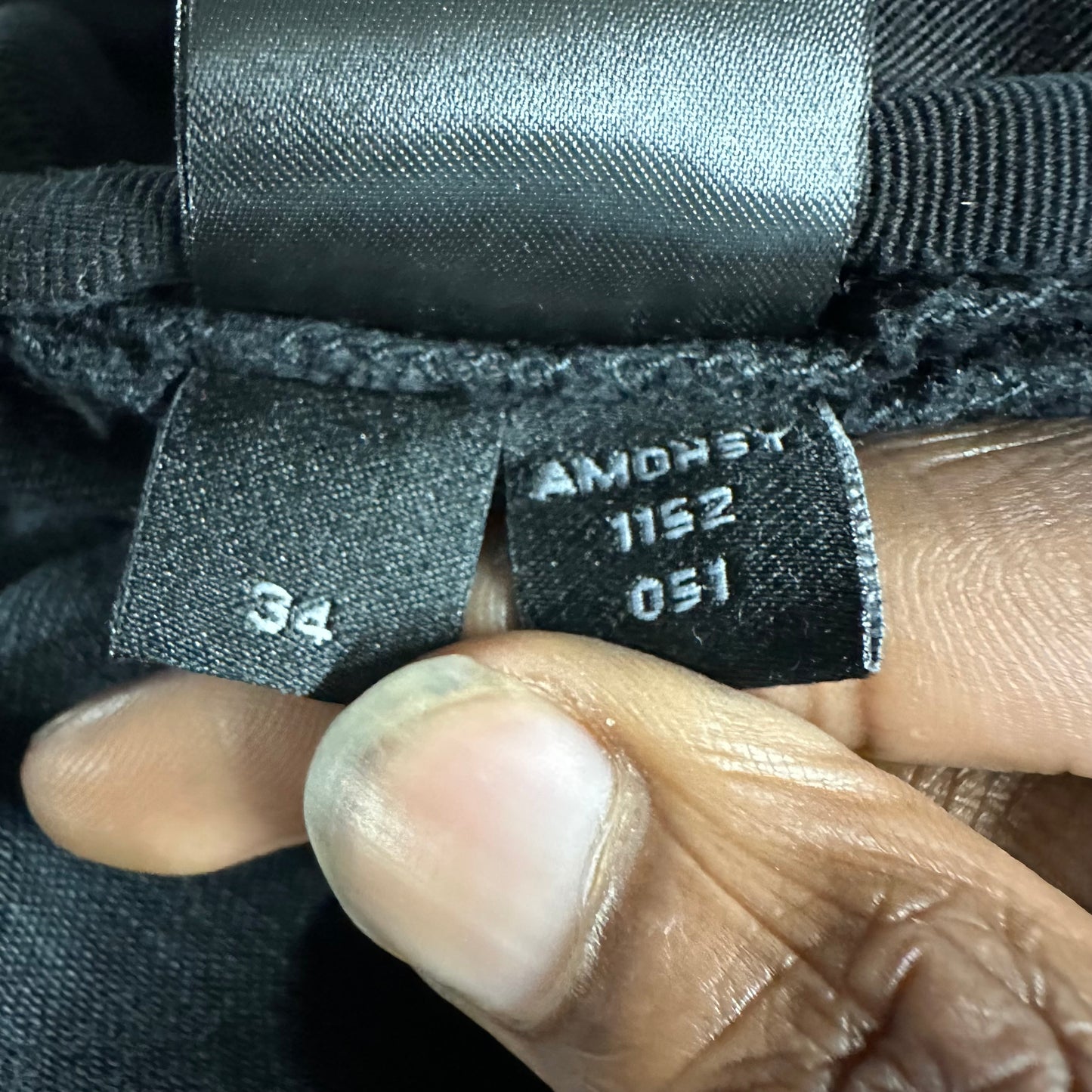 Amiri Hollywood Logo Faded Black Denim Jeans Sz 34