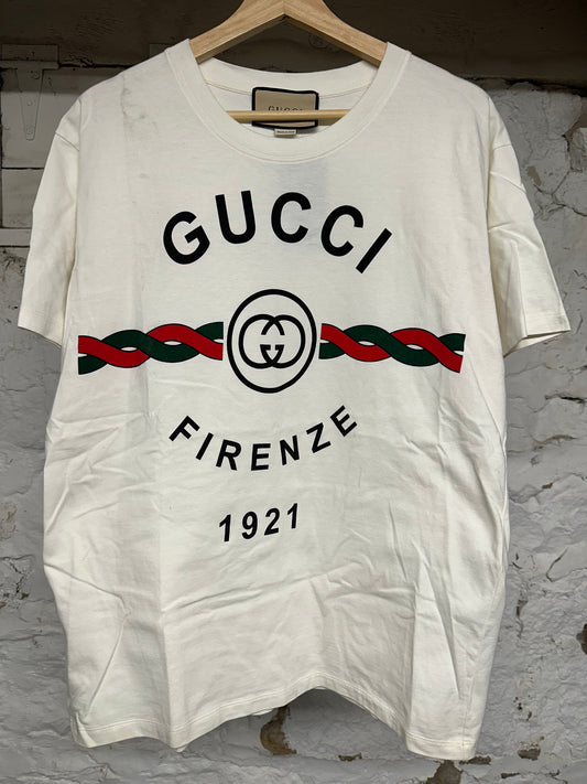 Gucci Firenze T-shirt White Sz XS