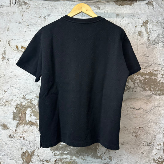 Louis Vuitton Black Monogram Pocket T-shirt Sz M