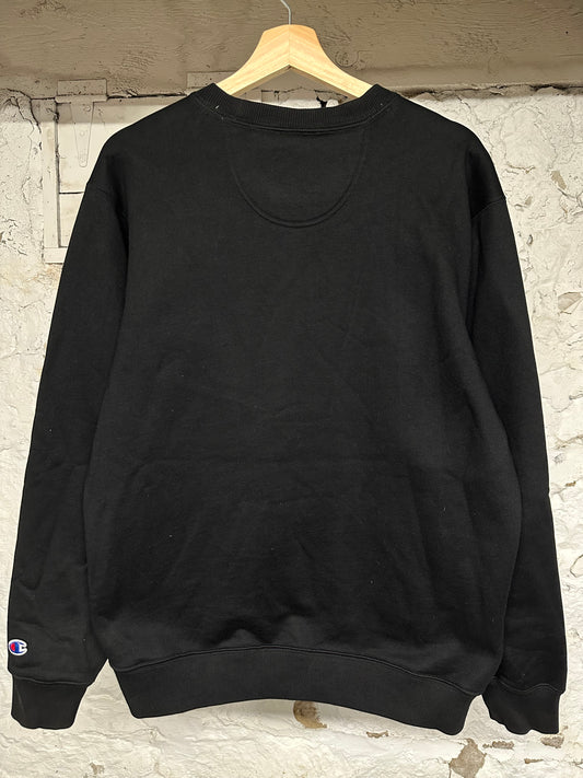Supreme Champion Black Crewneck Sz M