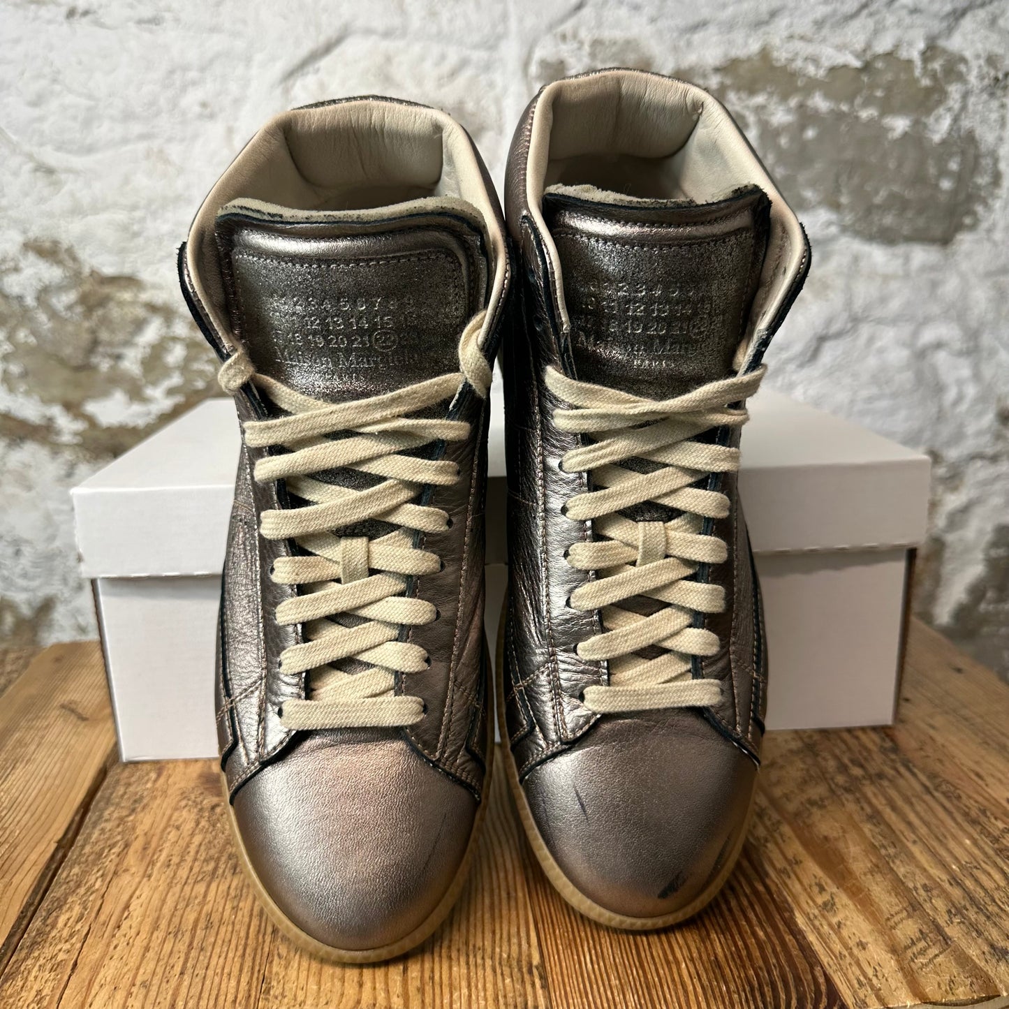 Maison Margiela High Bronze Sneaker Sz 8 (41)