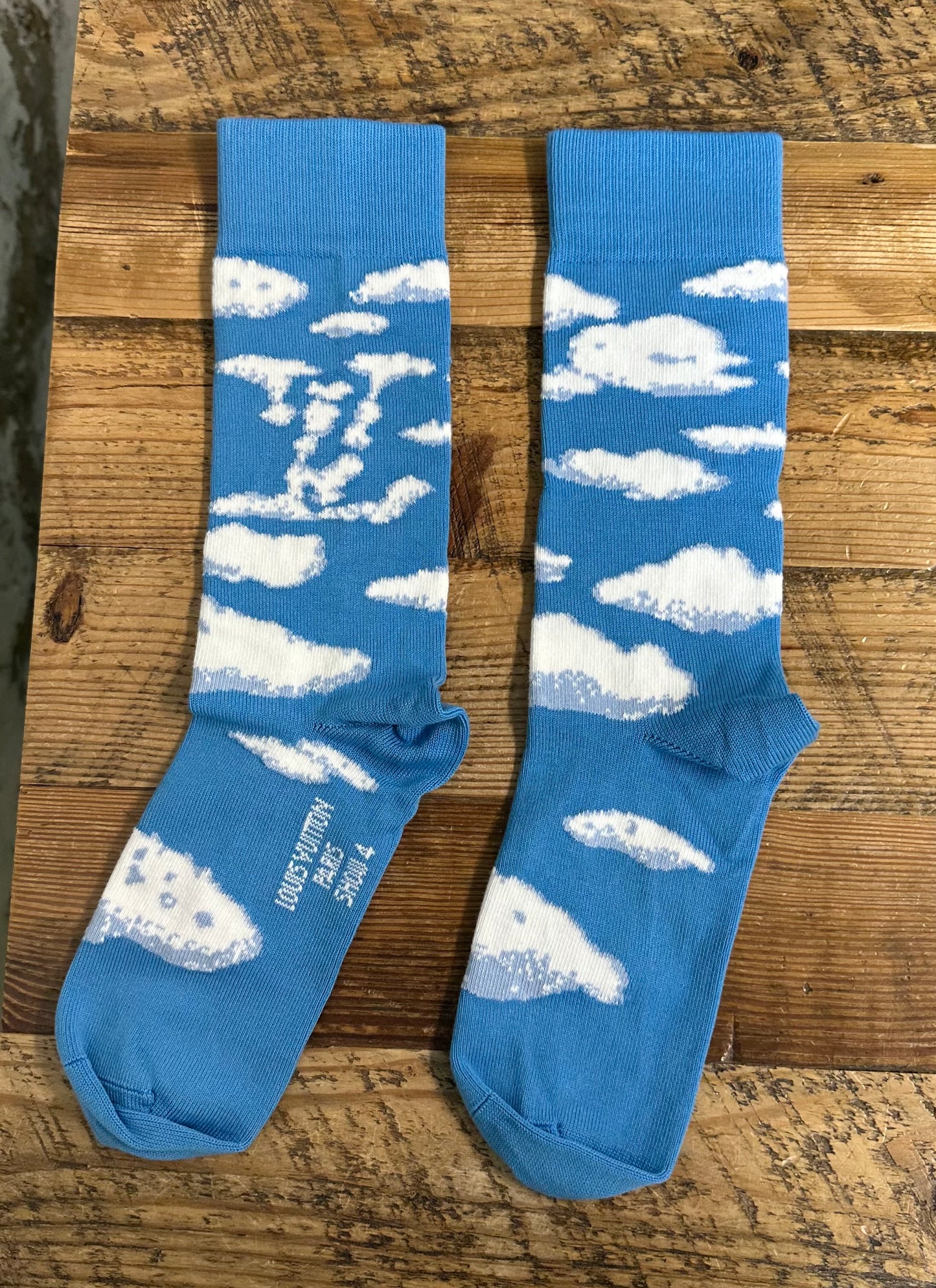 Louis Vuitton Archive Cloud Blue Socks DS
