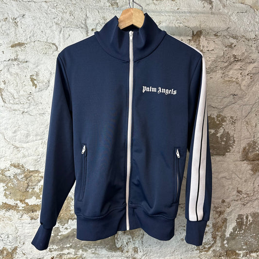 Palm Angels Navy White Track Jacket Sz S