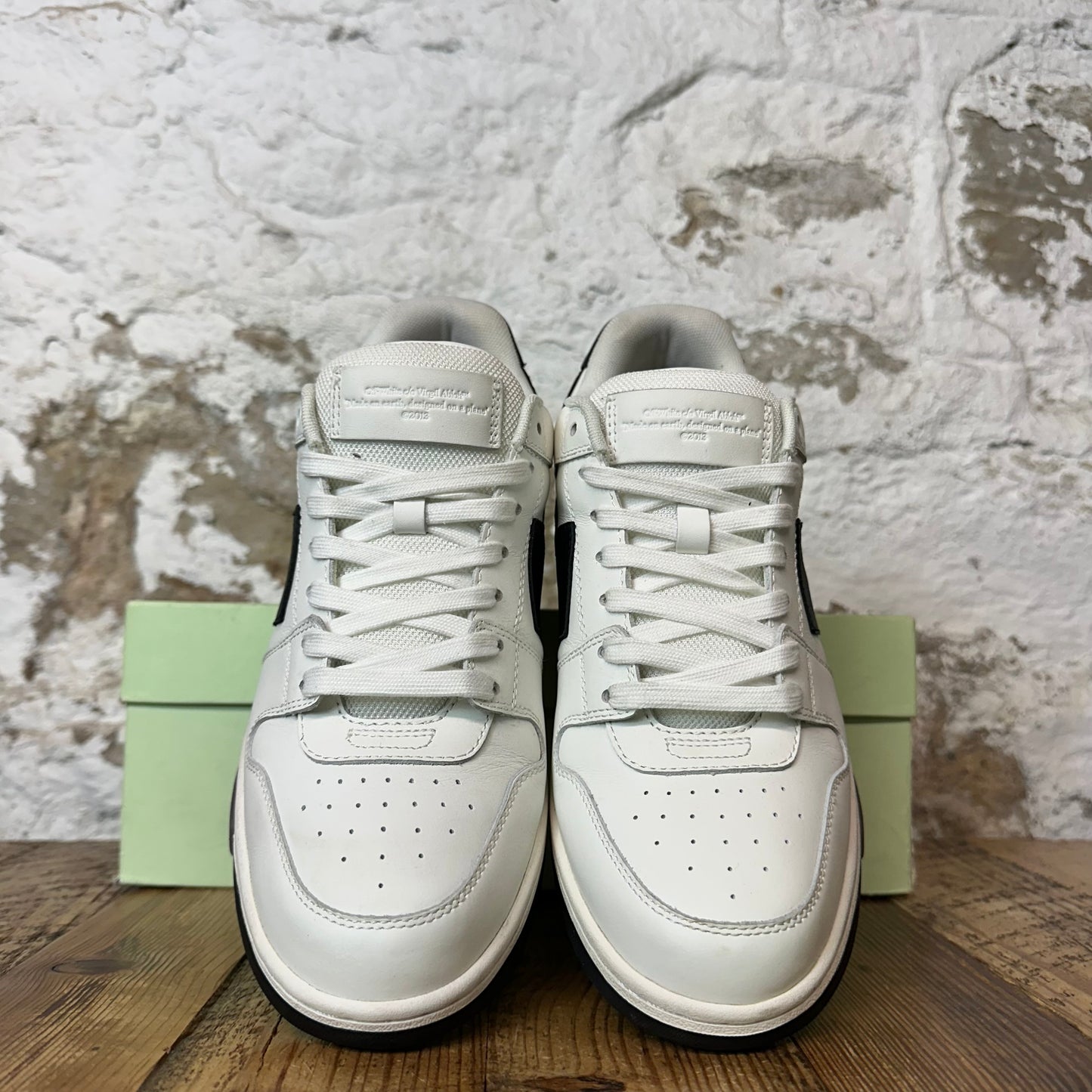 Off-White Out Of Office Black White Sneaker Sz 8 (41)