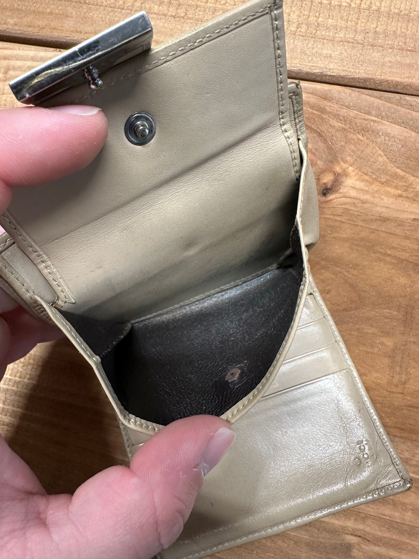 Gucci Monogram Canvas Compact Wallet