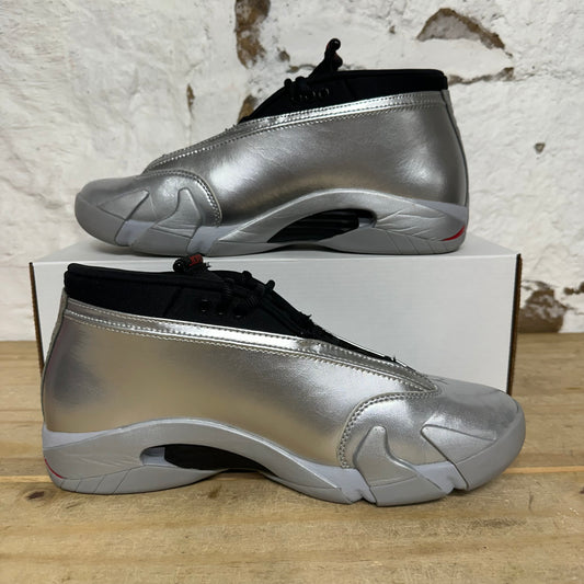 Air Jordan 14 Low Metallic Silver Sz 10.5 (12W)