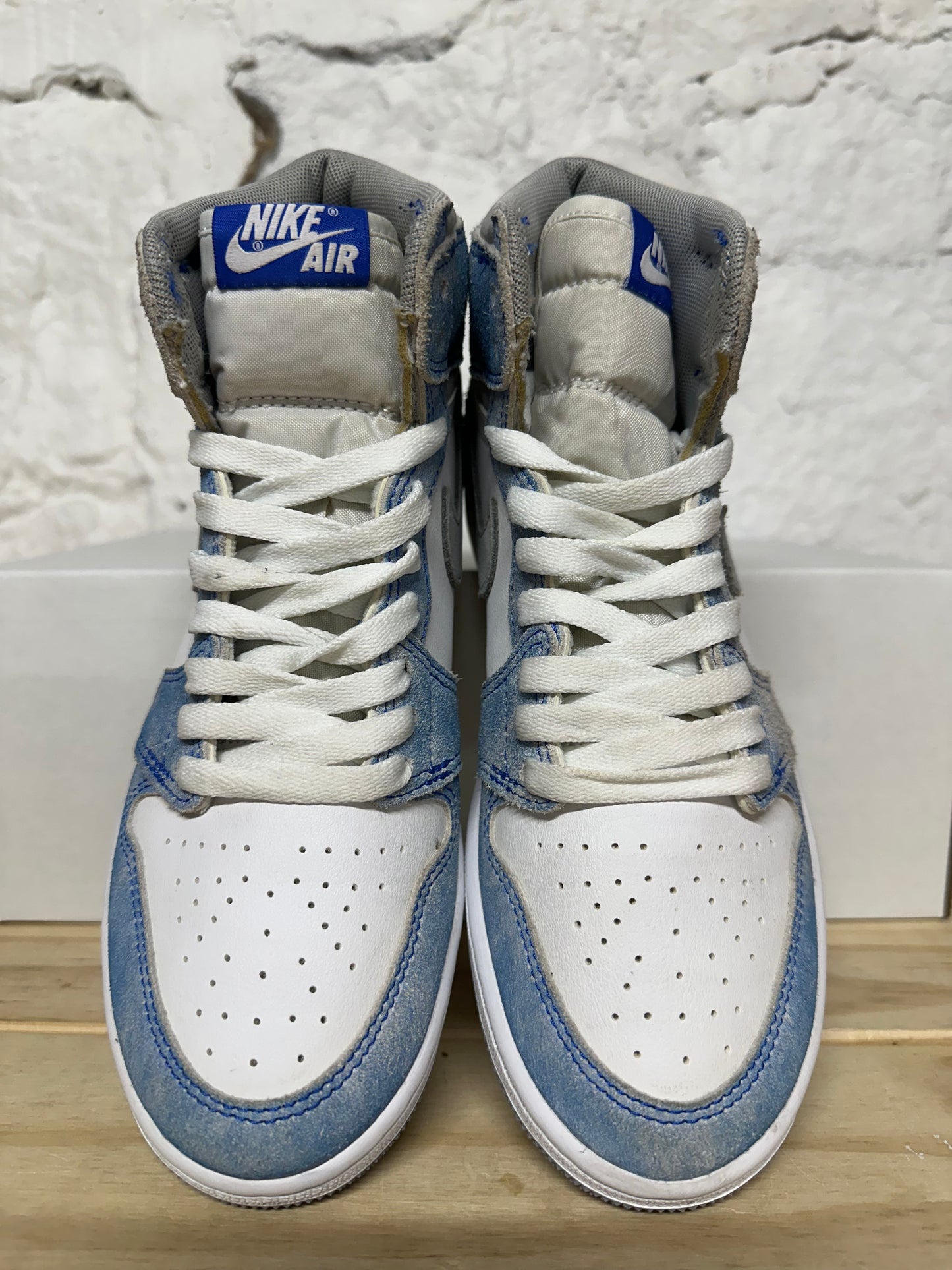 Air Jordan 1 High Hyper Royal Smoke Grey Sz 5Y