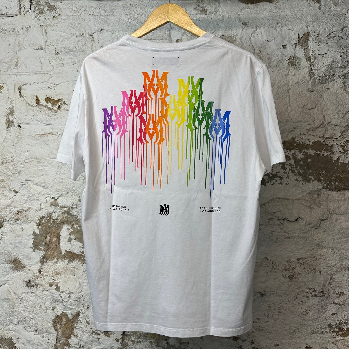 Amiri Multicolor AM T-shirt White Sz L