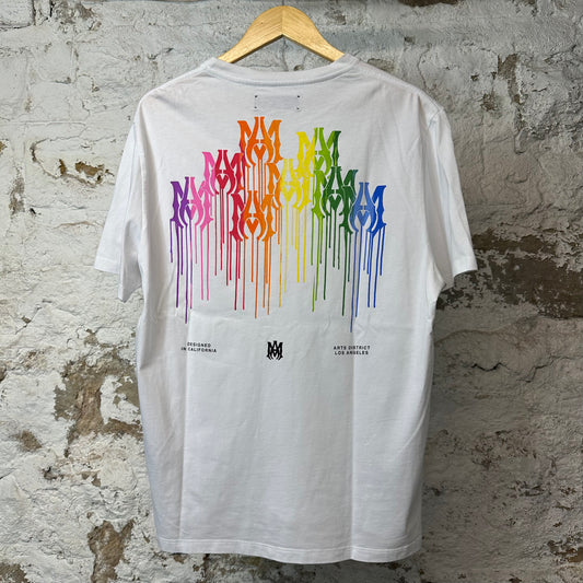 Amiri Multicolor AM T-shirt White Sz L