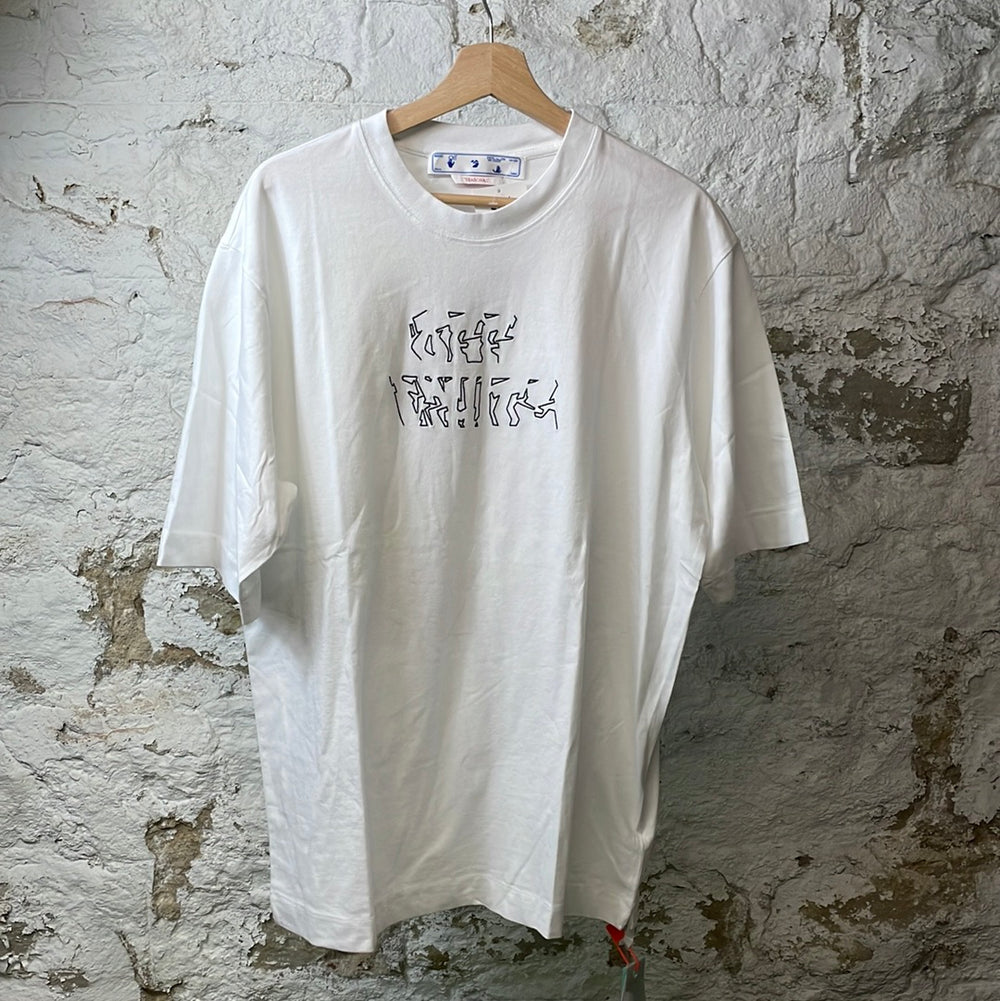Off-White Neon White T-Shirt Sz L DS