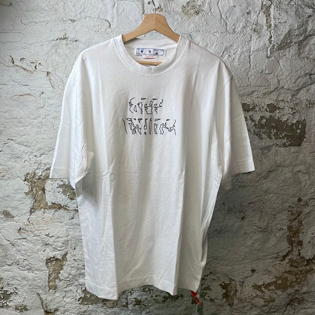 Off-White Neon White T-Shirt Sz L DS