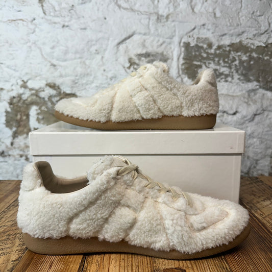 Maison Margiela Replica White Faux Shearling Sneaker Sz 10 (43)