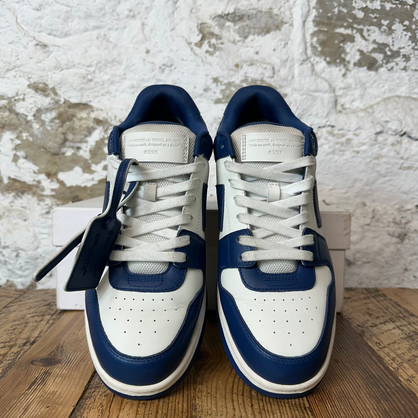 Off-White Out Of Office Navy White Sneaker Sz 11 (44)