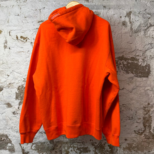 Supreme S Logo Zip Up Hoodie Orange Sz XL