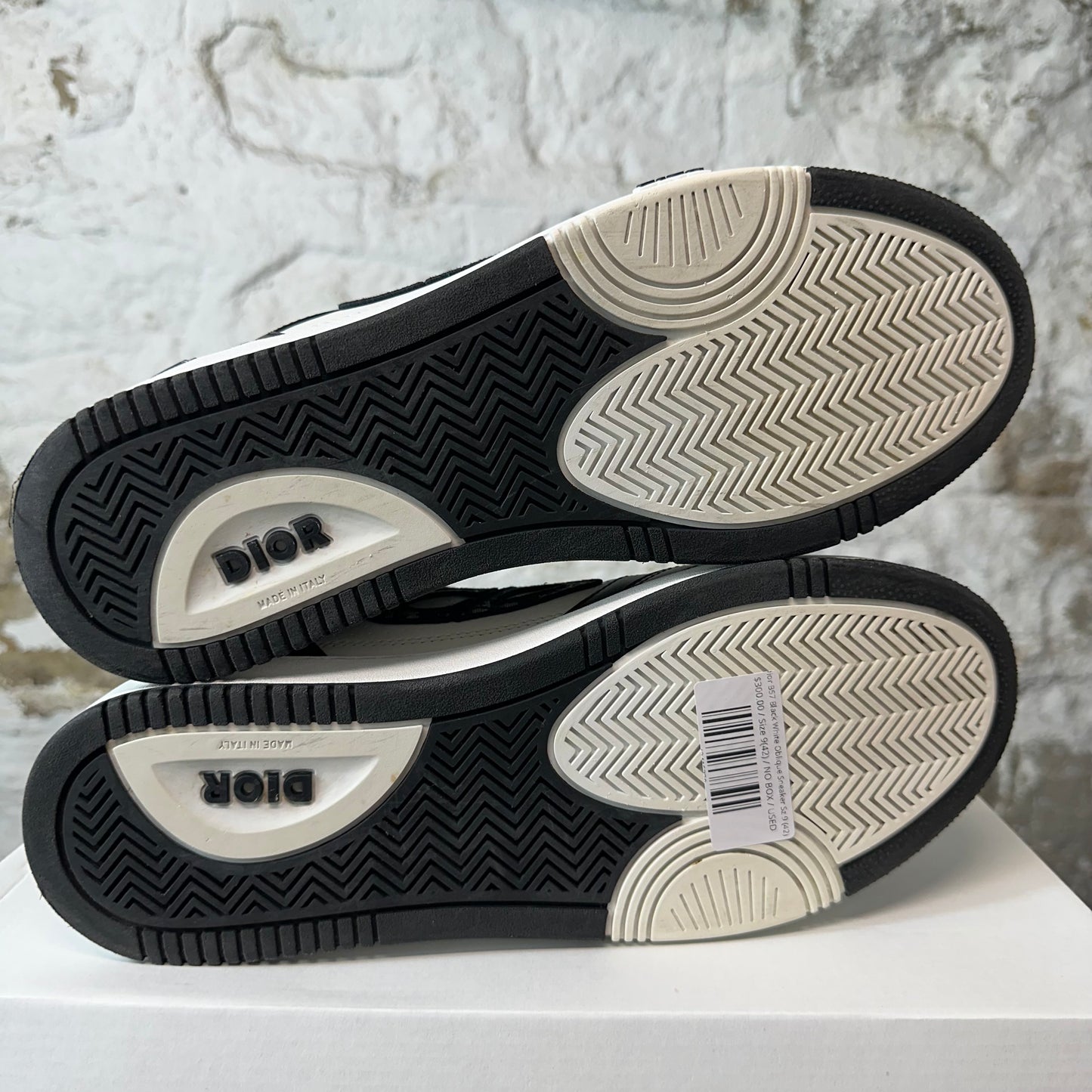 Dior B57 Black White Oblique Sneaker Sz 9 (42)