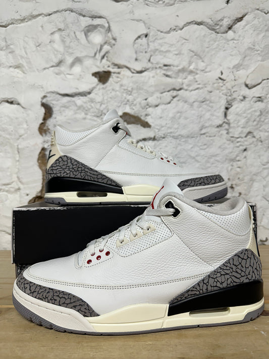 Air Jordan 3 White Cement Reimagined Sz 11.5