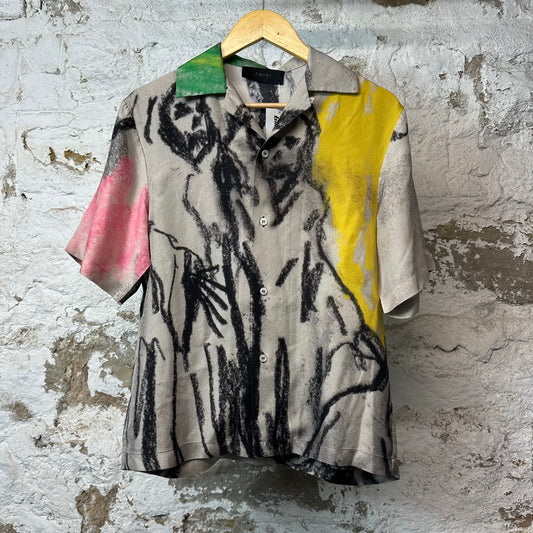 Amiri Wes Lang Multicolor Button Up Shirt Sz XS