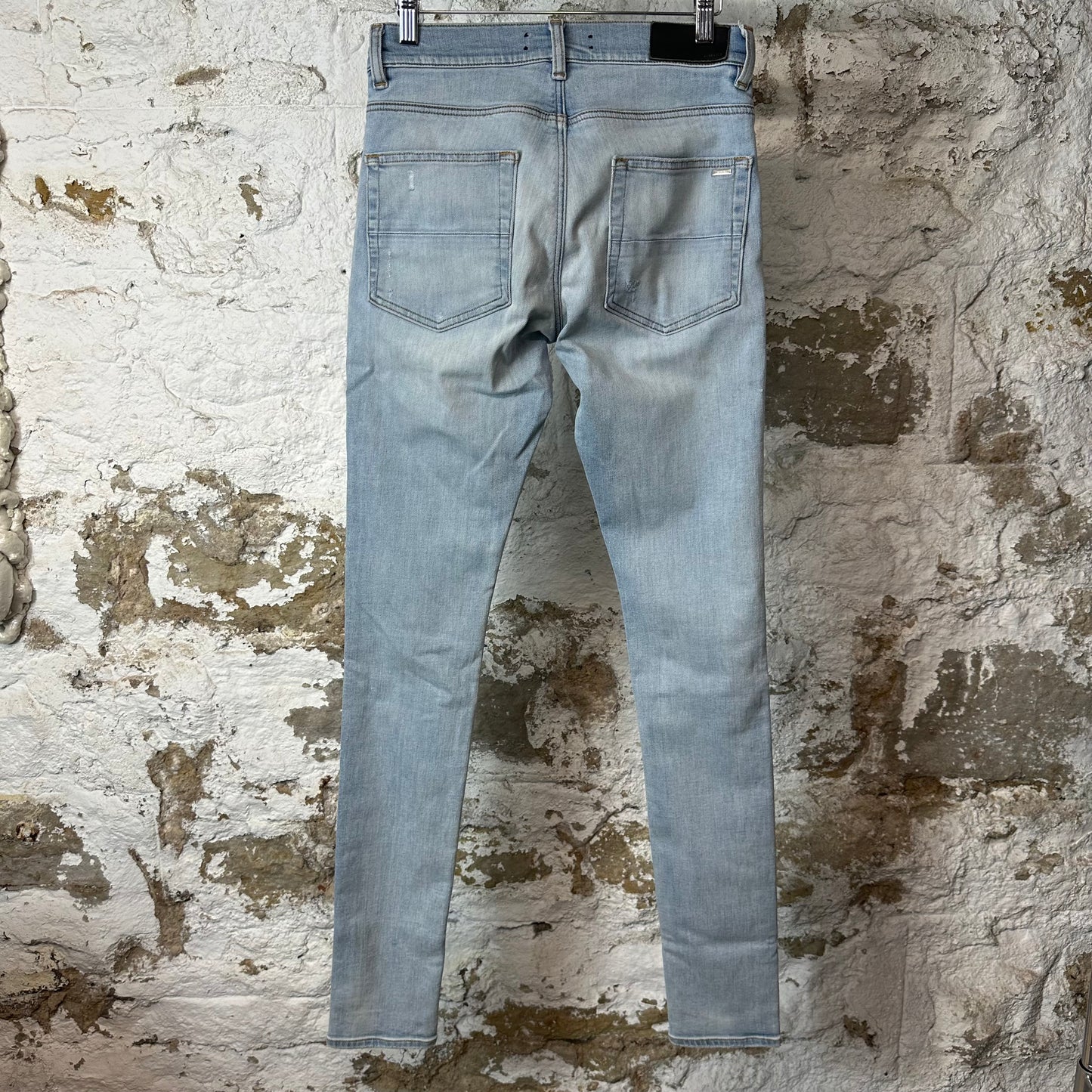 Amiri Plain Lightwash Blue Denim Jeans Sz 28