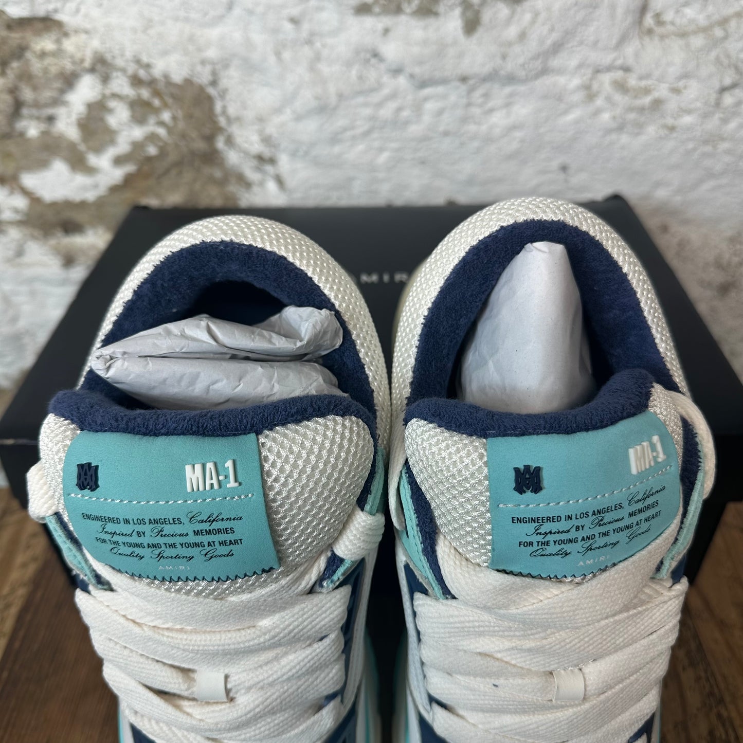 Amiri MA-1 White Teal Sneaker
