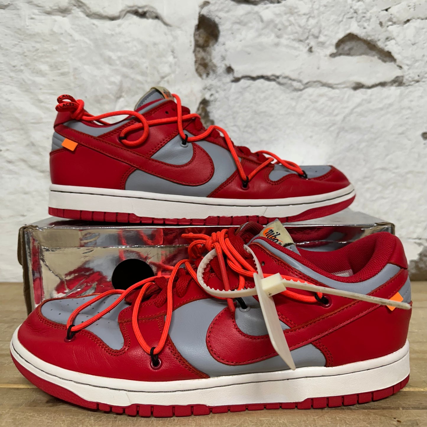Nike Dunk Low Off-White University Red Sz 12