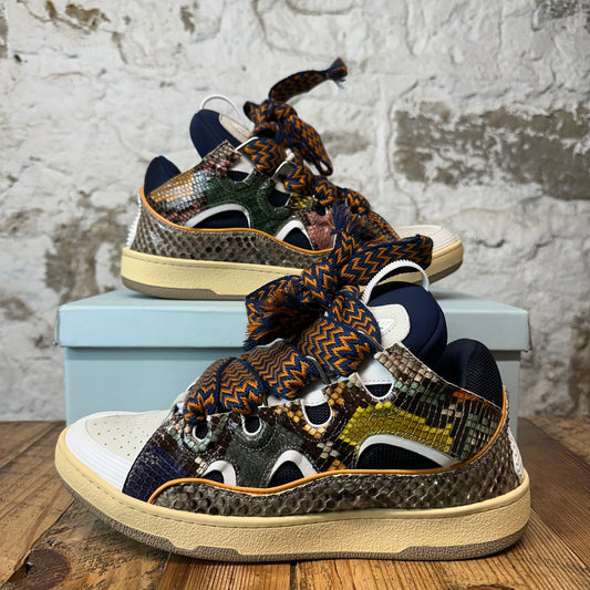 Lanvin Curb Multicolor Snakeskin Sneaker Sz 12 (45)