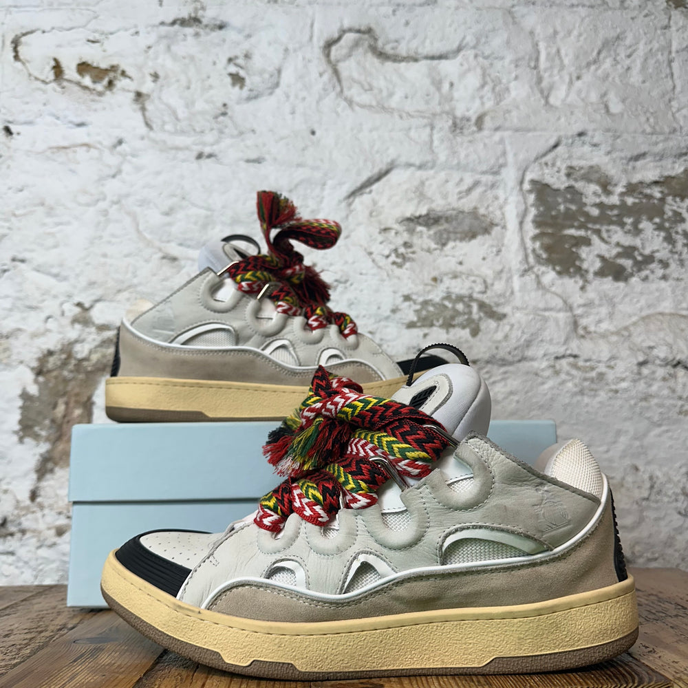 Lanvin Curb Multicolor Lace Grey Sneaker Sz 11 (44)