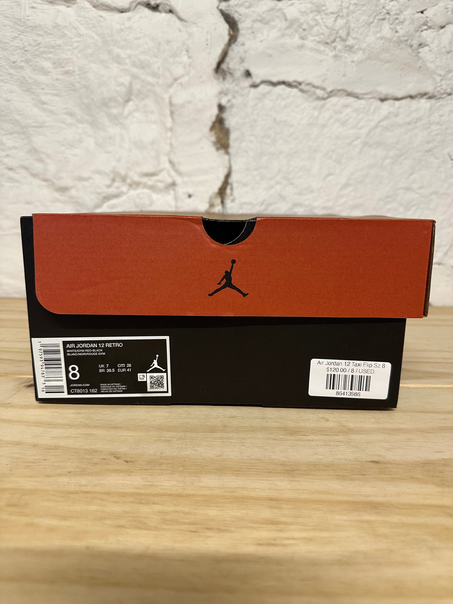 Air Jordan 12 Taxi Flip Sz 8