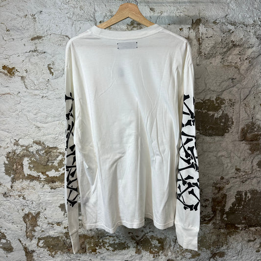 Amiri Sleeve Bone White Long Sleeve Sz M