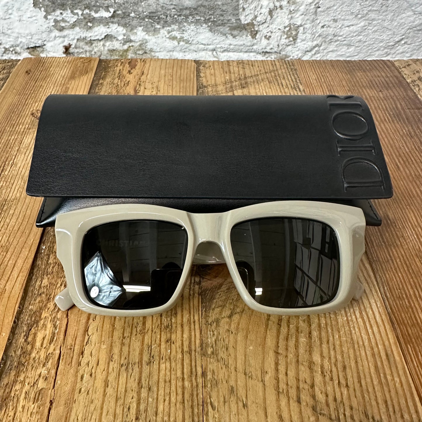 Dior Xplorer Beige Butterly Sunglasses W/ Case