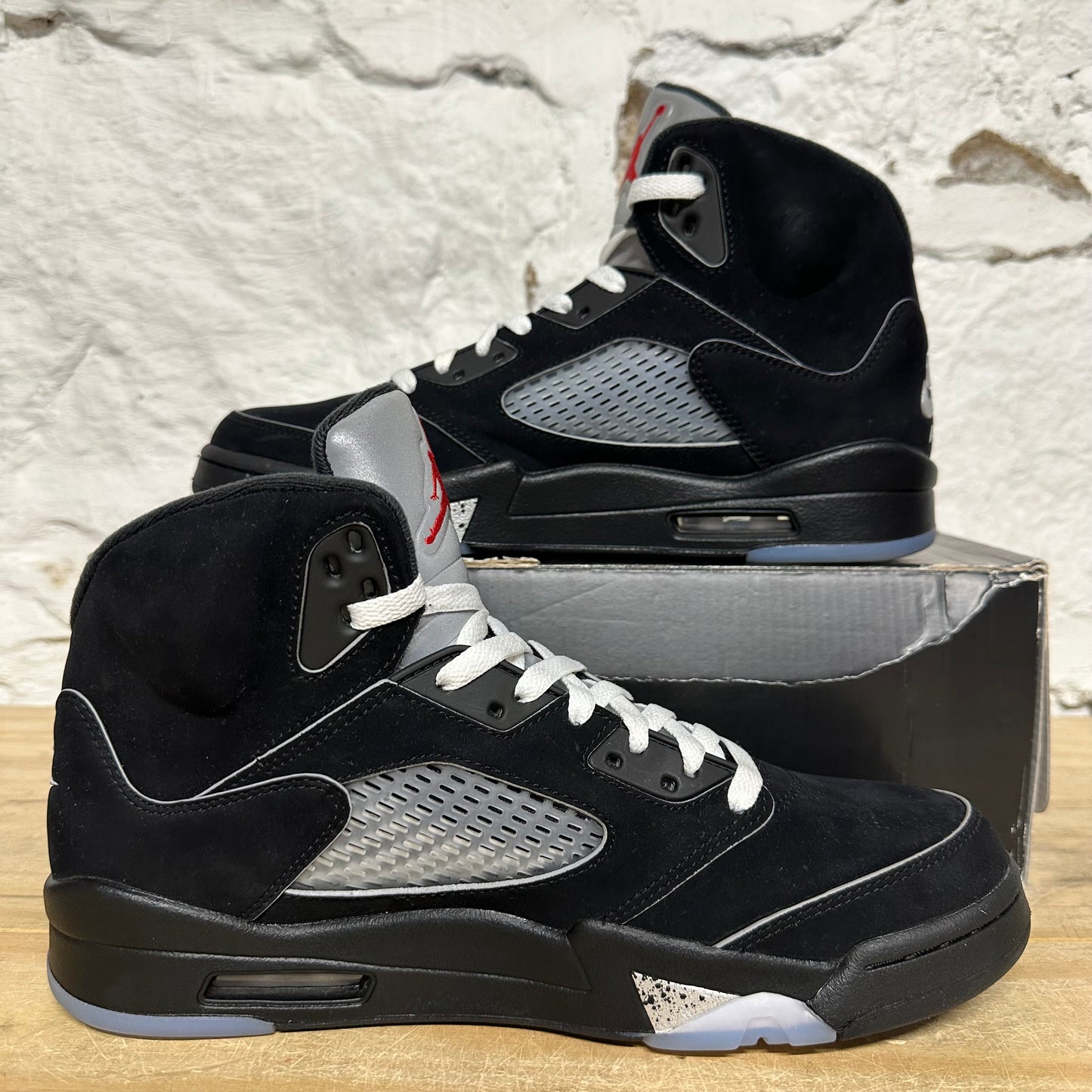 Air Jordan 5 Black Metallic Sz 10