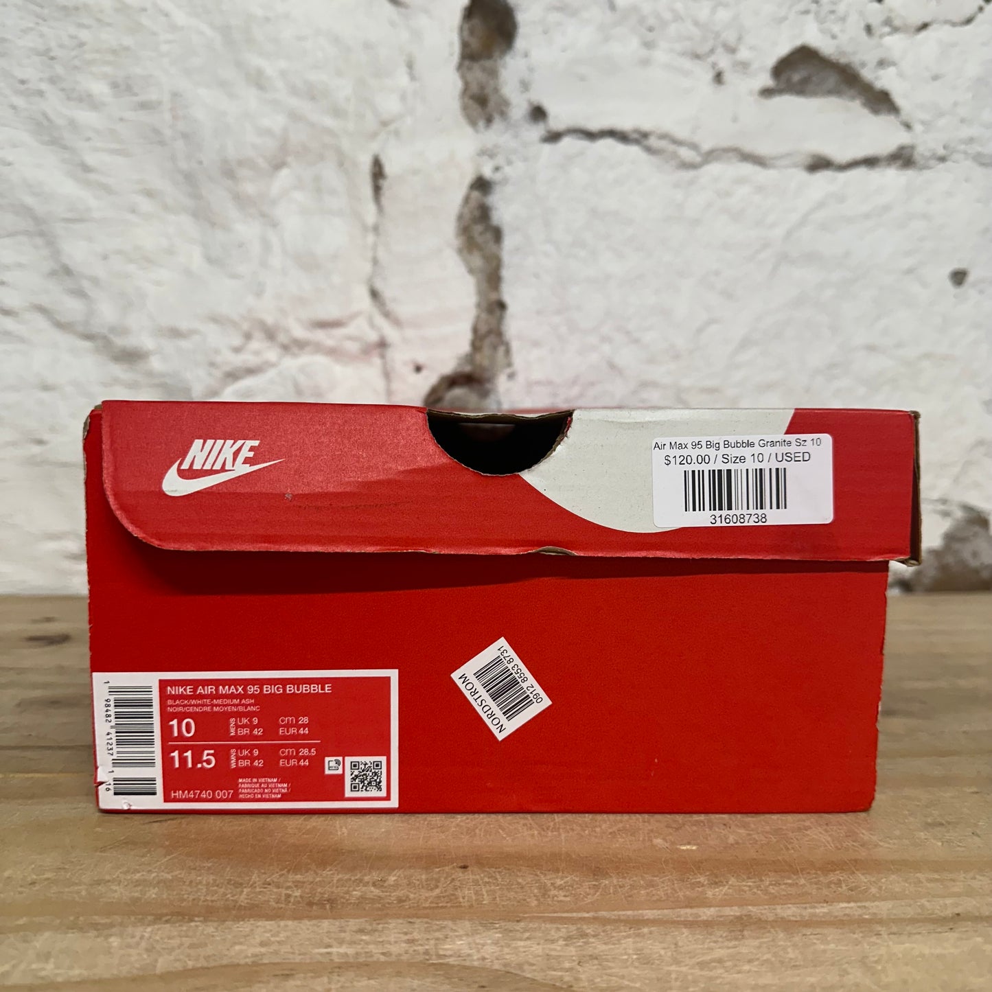 Air Max 95 Big Bubble Granite Sz 10