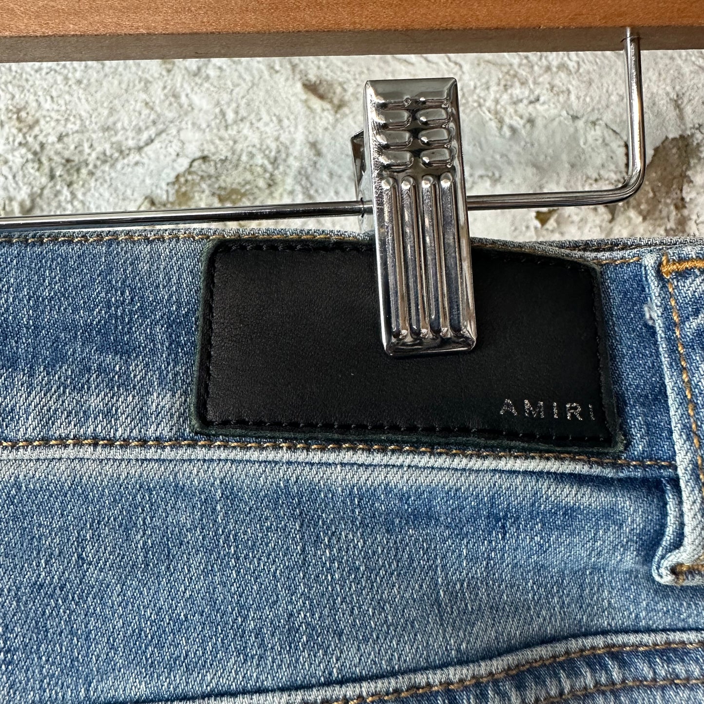 Amiri Plain Blue Denim Jeans Sz 31