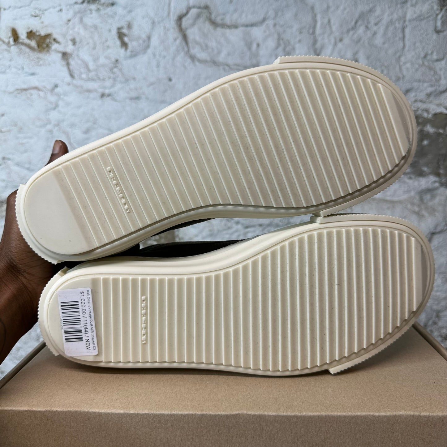 Rick Owens Vintage Dust Milk Sneaker DS