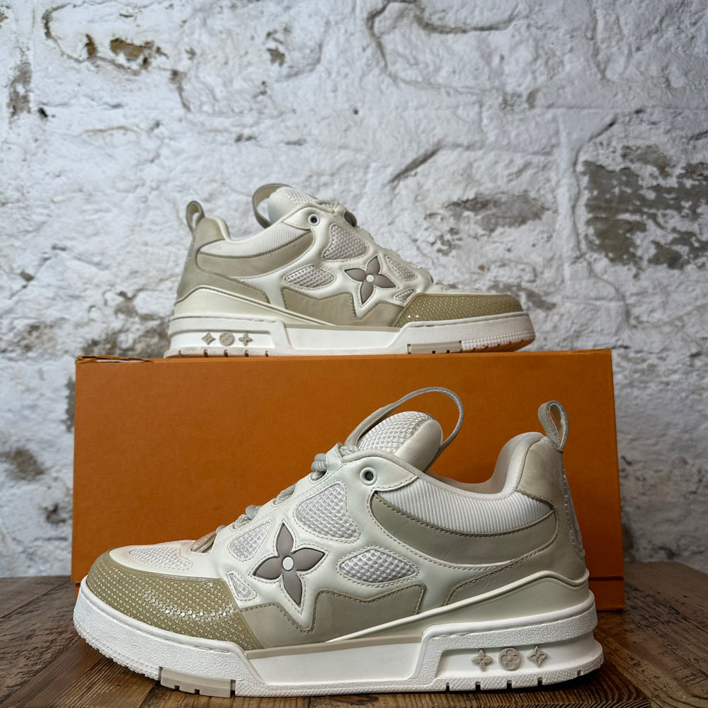 Louis Vuitton Beige Cream Skate Sneaker Sz 11.5(10LV)