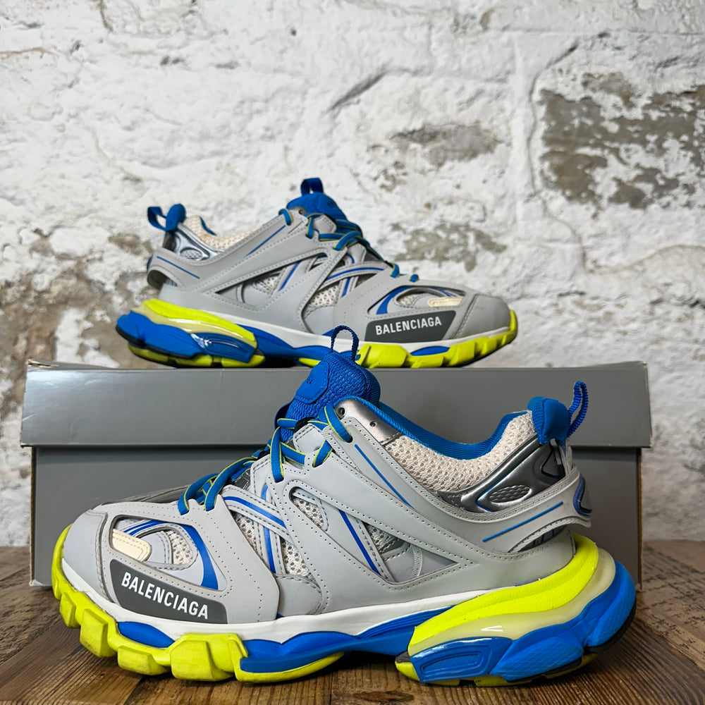 Balenciaga Track Runner Blue Grey Green Sneaker Sz 7 (40)