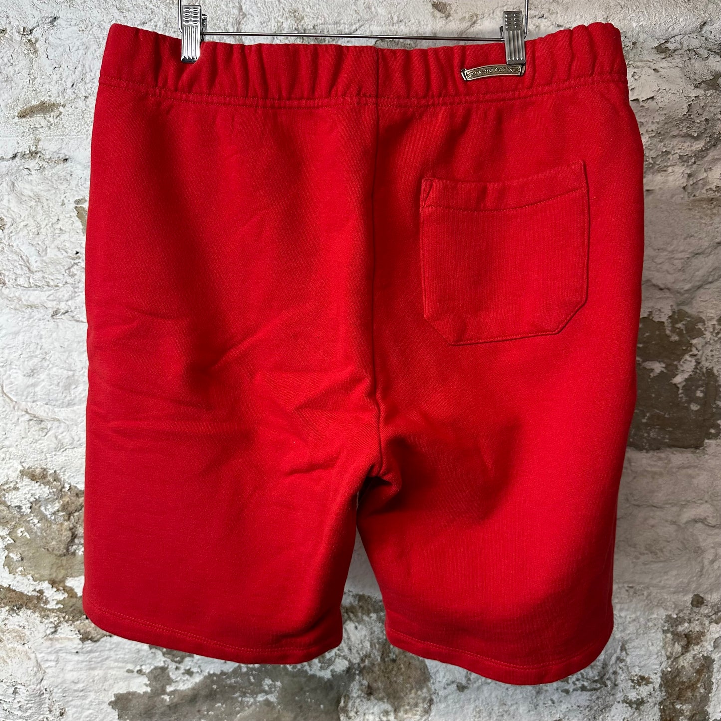 Chrome Hearts Embroidered Triple Cross Red Shorts Sz L