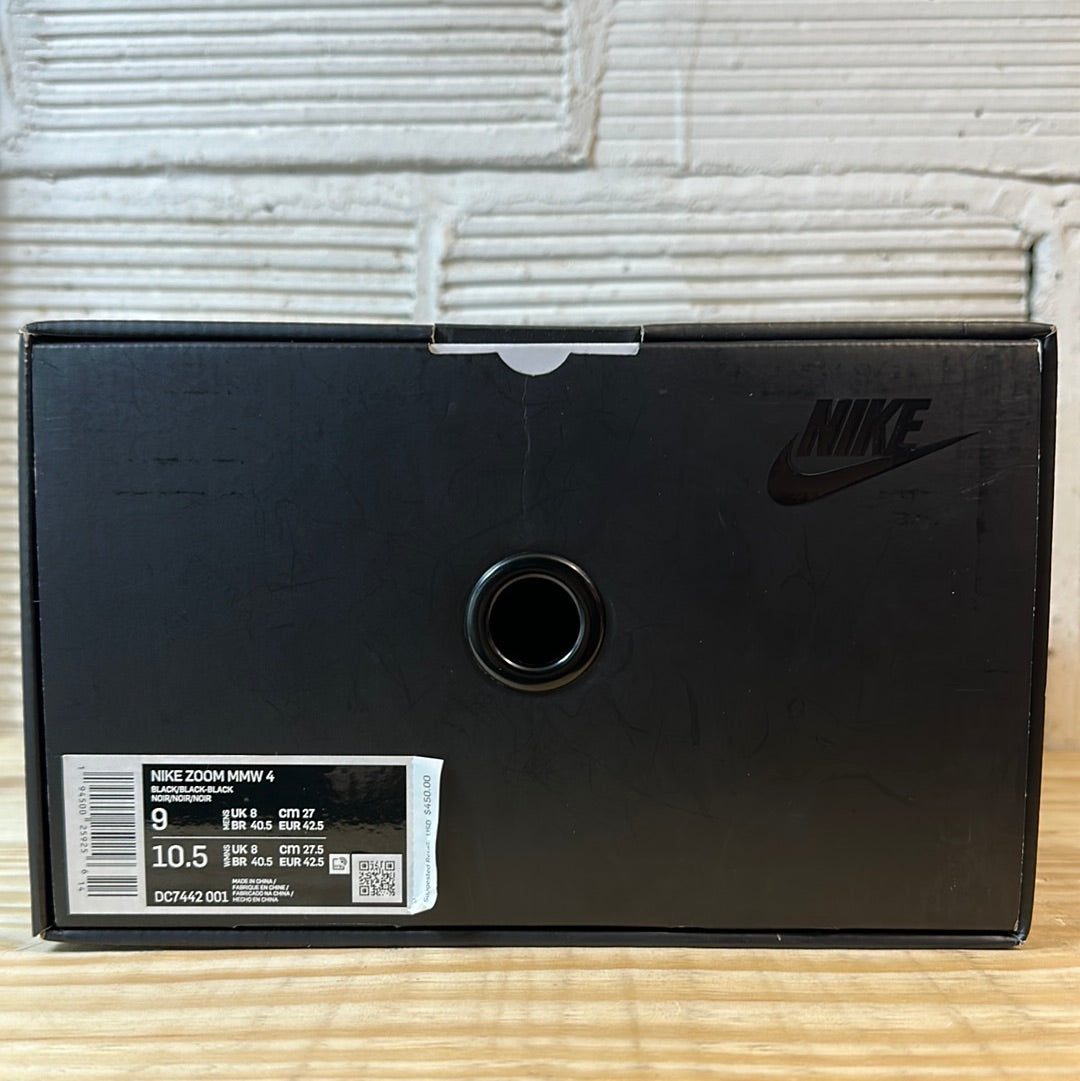 Nike Zoom MMW 004 Triple Black Sz 9