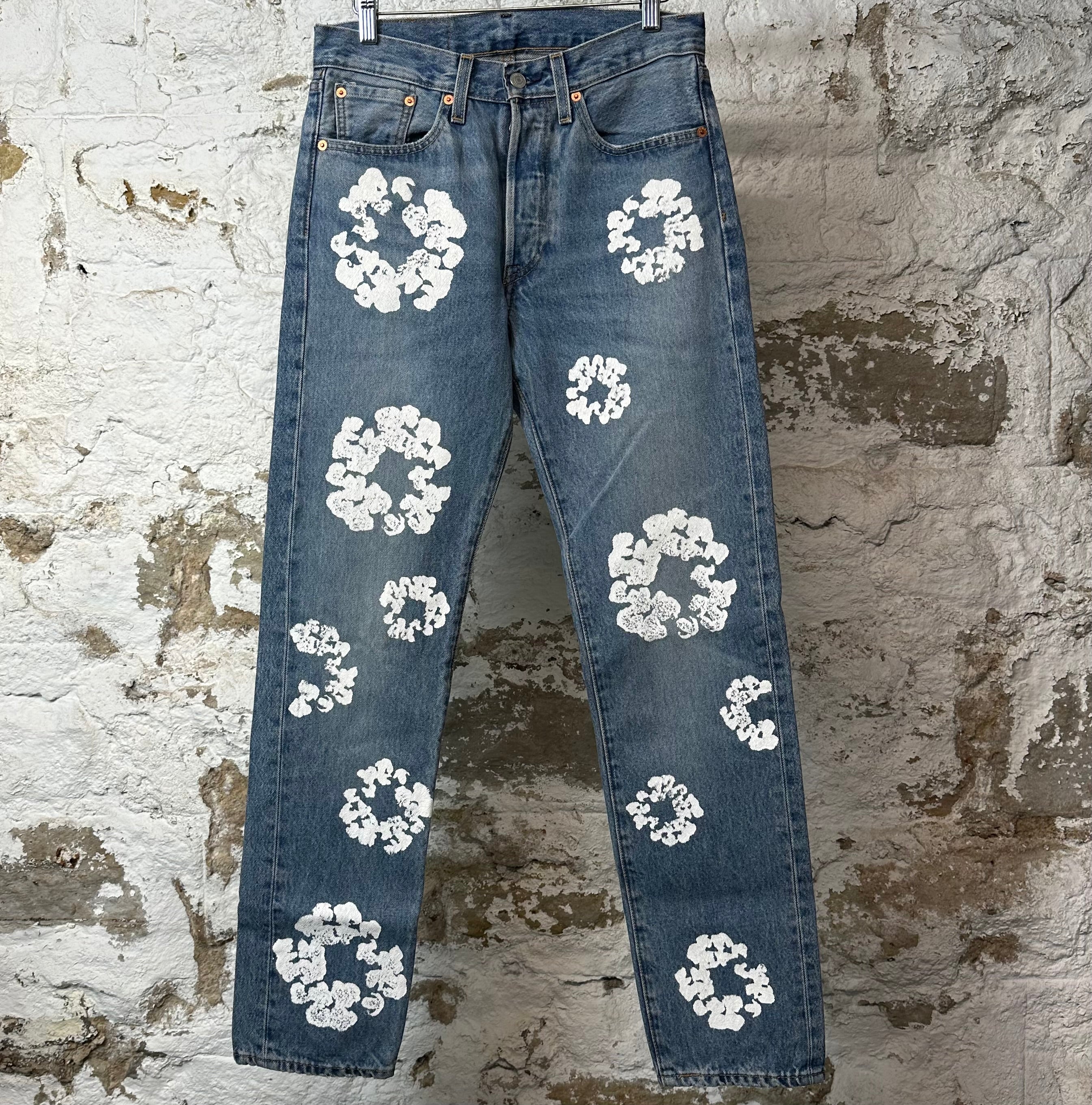 Denim Tears White CW Blue Denim Jeans Sz 29
