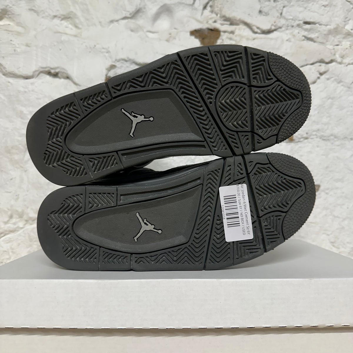 Air Jordan 4 Wet Cement Sz 6Y