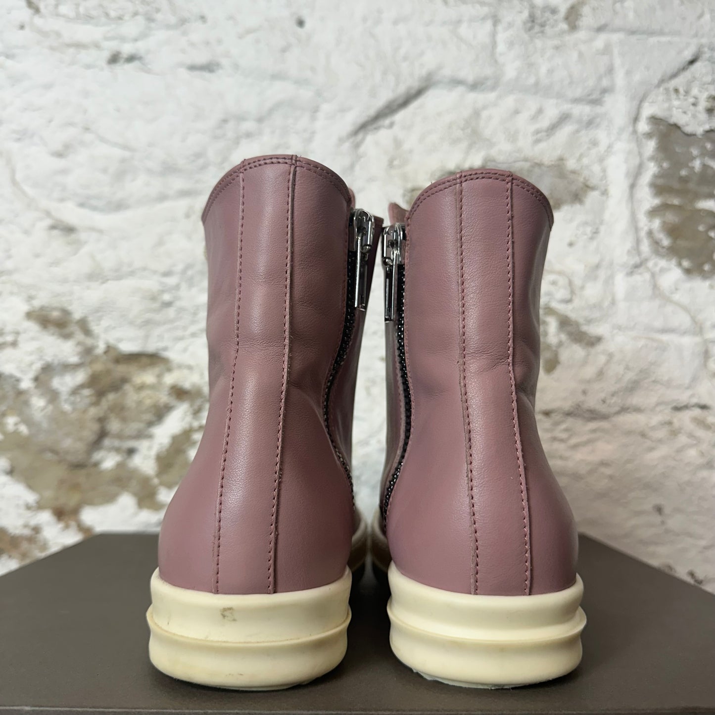 Rick Owens High Dusty Pink Milk Sneaker Sz 4 (35)